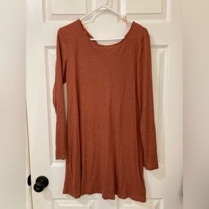 Altar’d State Rust Orange Long Sleeve Dress size Large